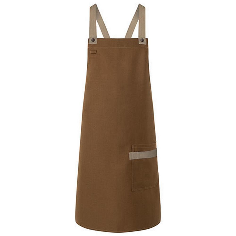 Urban-Look Cross Strap And Pocket Bib Apron