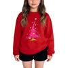 Boys Girls Child Fashion Daily Versatile Casual Crewneck Sweatshirts Daily Long Sleeve Patchwork Top Sweatshirts