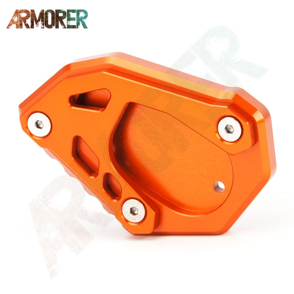 Pro KTM 690 SMC R 690 ENDURO R 690 SMCR - 2022 Prodloužení bočního stojanu Opěrná deska podložky podložky Zvětšit motocykl