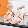 Soft-soled high heels summer temperament sweet and spicy fairy style open-toed sandals 2025 summer explosion fashion sandals women