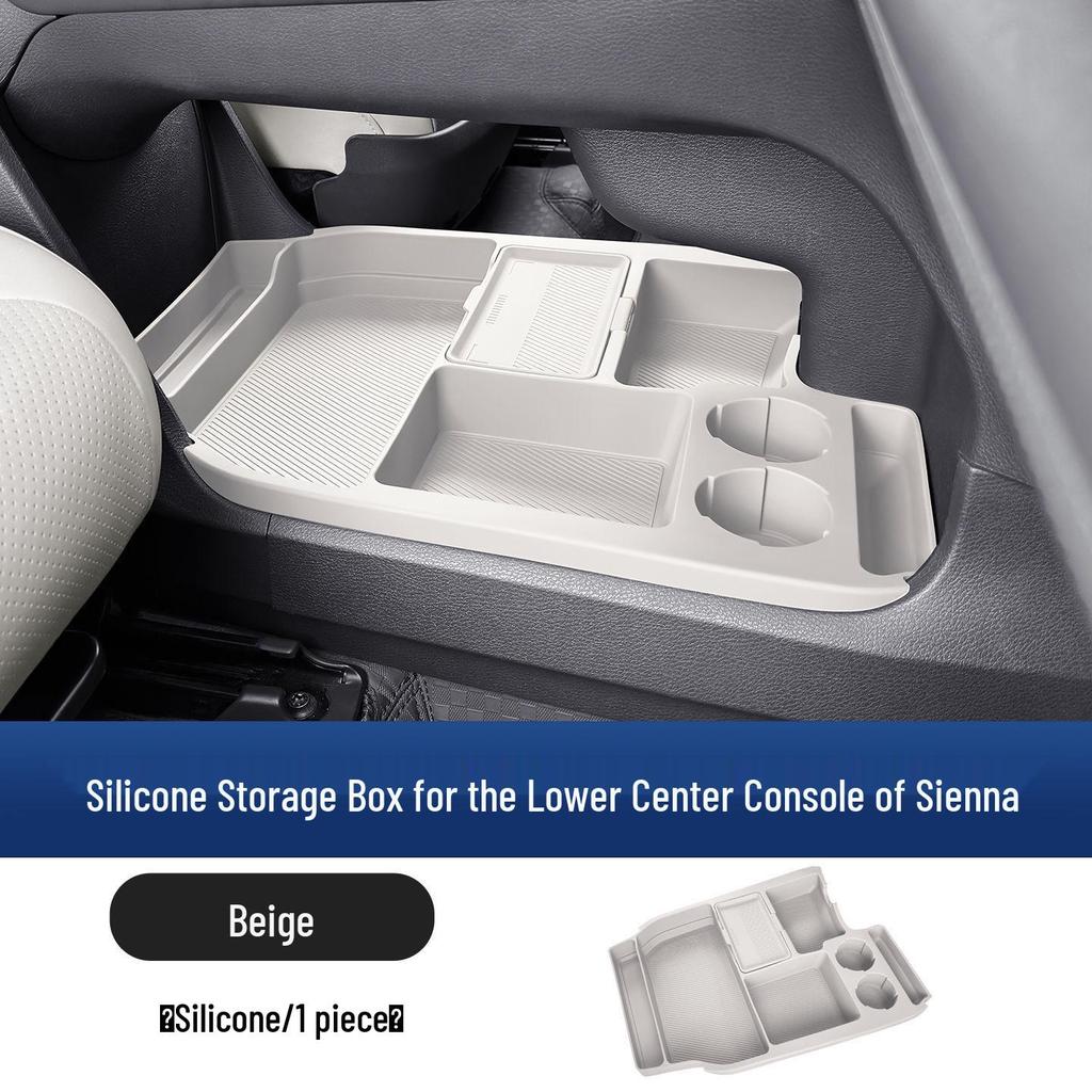 Silicone Storage Box for Toyota Sienna Center Console
