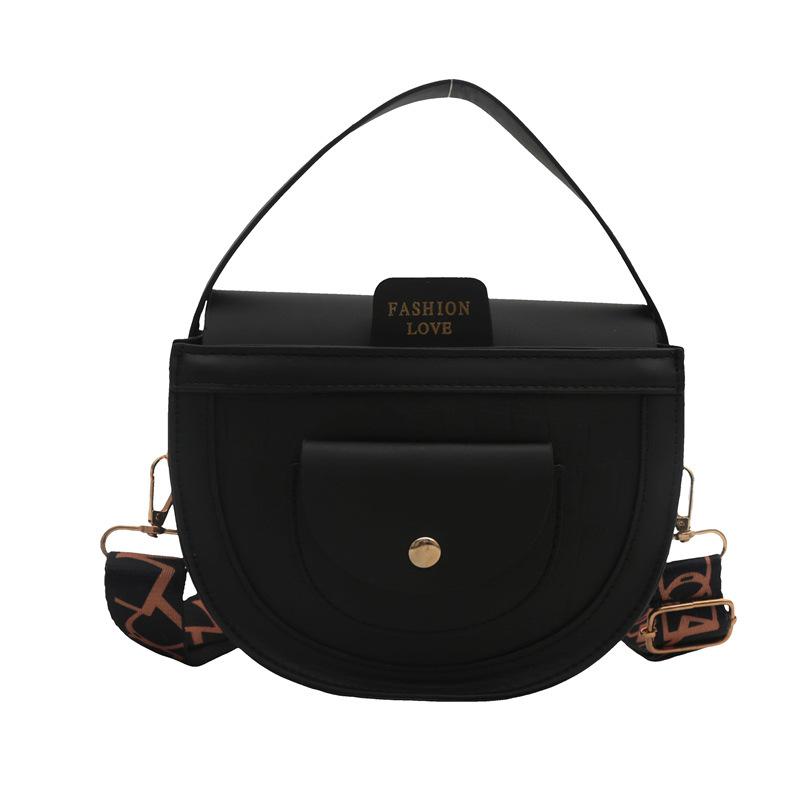 Retro Fashion Simple Temperature Commuter Shoulder Bag Women's Summer Textured Underarm Bag Korean Style Saddle Bag Trendy