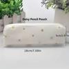 1pcs Cute Transparent Pencil Case Daisy Gift Stationery Storage Bag School Pencil Case Pencil Bag School Supplies Stationery