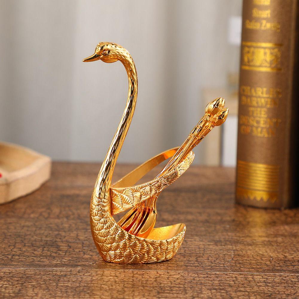 Elegant Swan Tableware Set Nordic Dessert Cake Forks Kitchen Supplies Dessert Utensils Daily Use