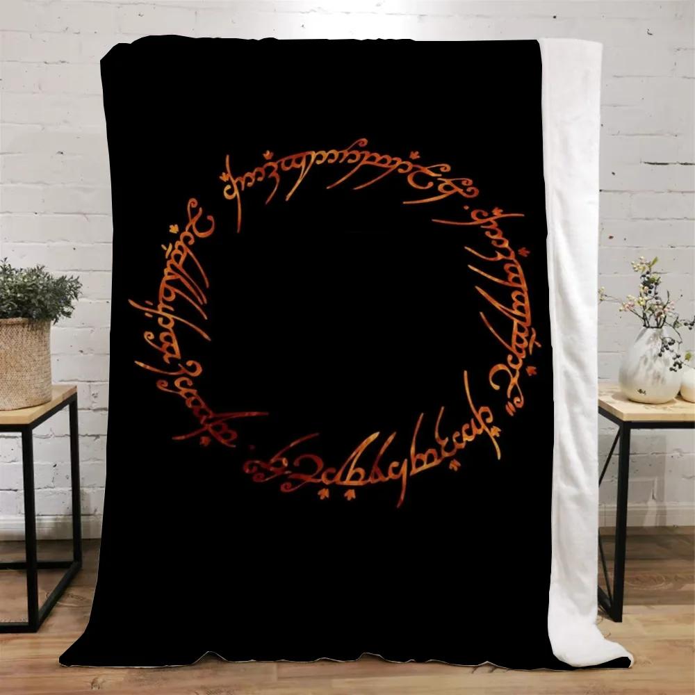The Lord of the Rings Fleece Throw Blanket for Sofa Decoration Bed Blankets King Size Home Interior Knitted Plaid Luxury Bedding