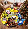 Five Nights at Freddy's Pattern Round Rug, Indoor/Outdoor Mat, for Picnic, Gameroom, Bedroom, Office, Living Room, Home Decor Carpet, Birthday Gift