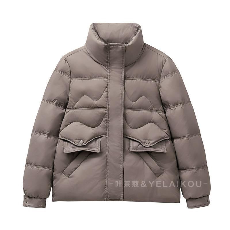 Short down jacket women's thin and versatile autumn and winter light and fashionable stand-up collar warm down jacket