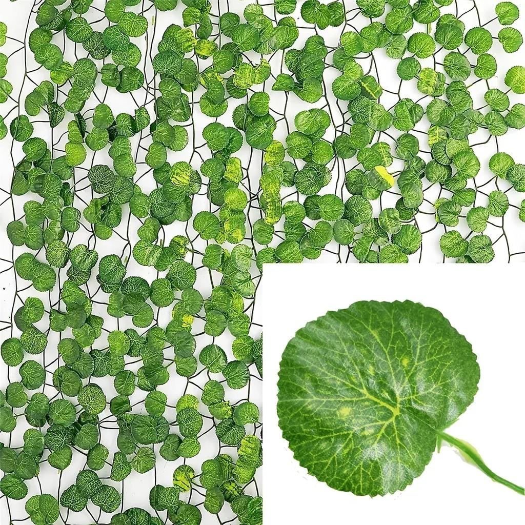 60/30/20/10/2M Artificial Plant Green Ivy Leaf Garland Fake Plant Creeper Hanging Vines Outdoor DIY Garden Wedding Party Decor