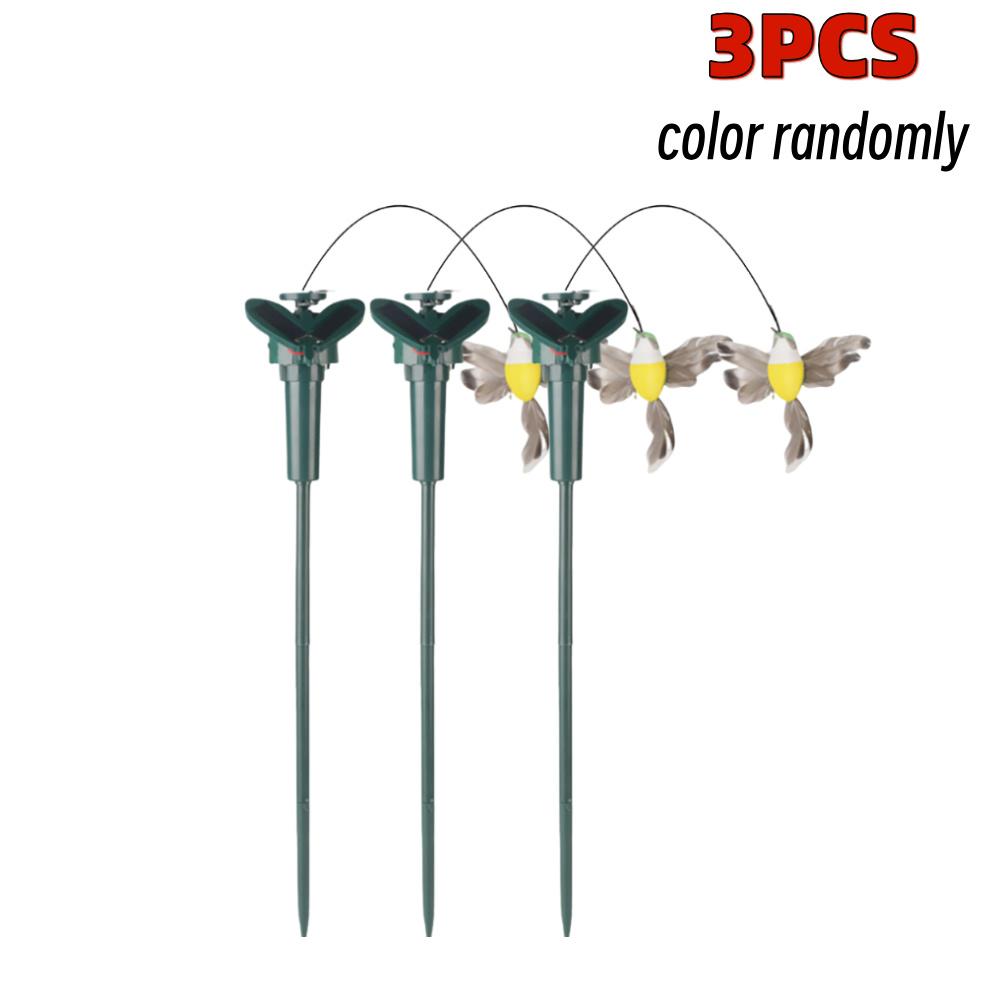 1-3PCS Solar Garden Butterfly Solar Flying Butterflies Solar Powered Flying Wobble Butterfly Bird Garden Stake Home Decor