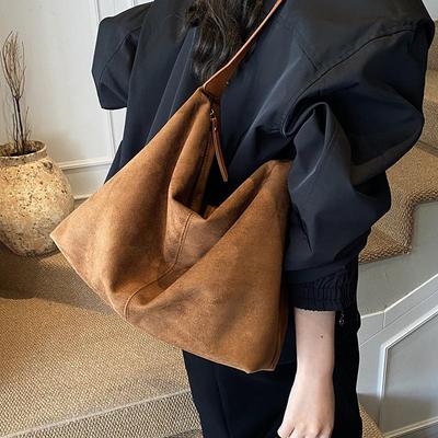 Women's Retro Suede Crossbody & Shoulder Tote - Autumn/Winter Versatile Fashion