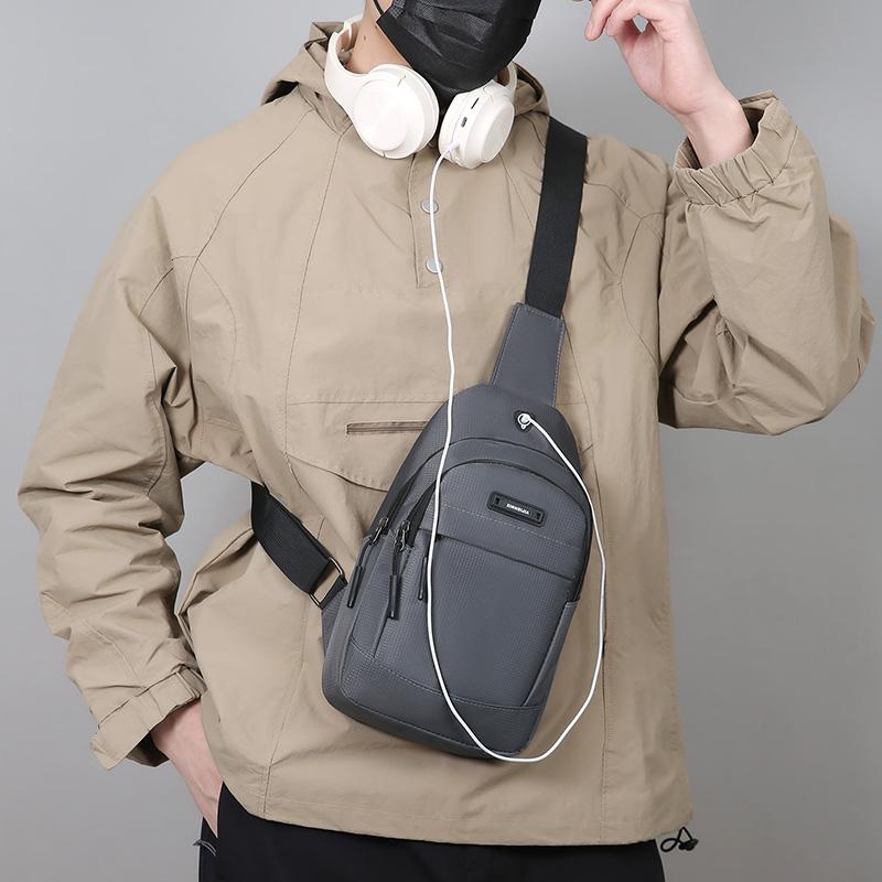 Chest Bag Crossbody Bag Business Commuter Outdoor Men's Bag Large Capacity Shoulder Bag
