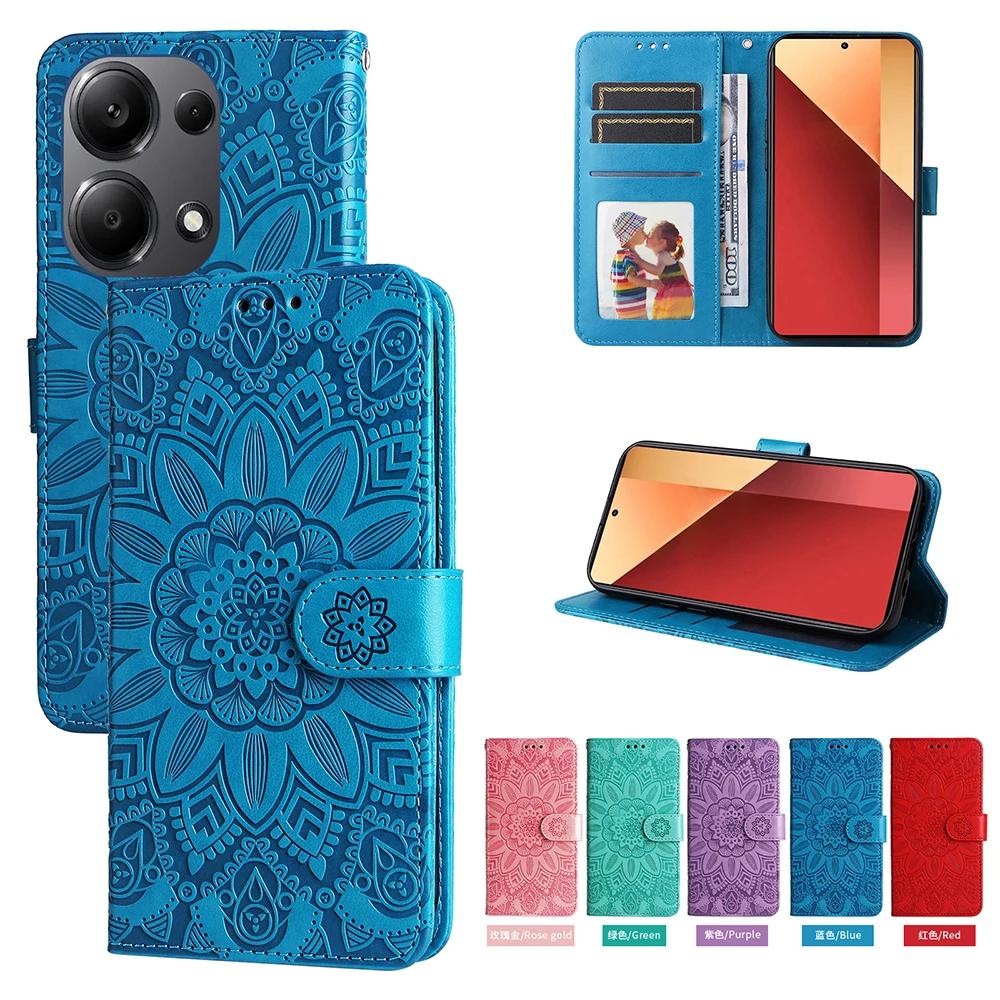 Wallet Leather Case For Xiaomi 14T POCO C65 M6 X6 X5 F5 Redmi Note 13 Pro Plus 13C 14C 12C 12 Phone Cover Card Holder Etui