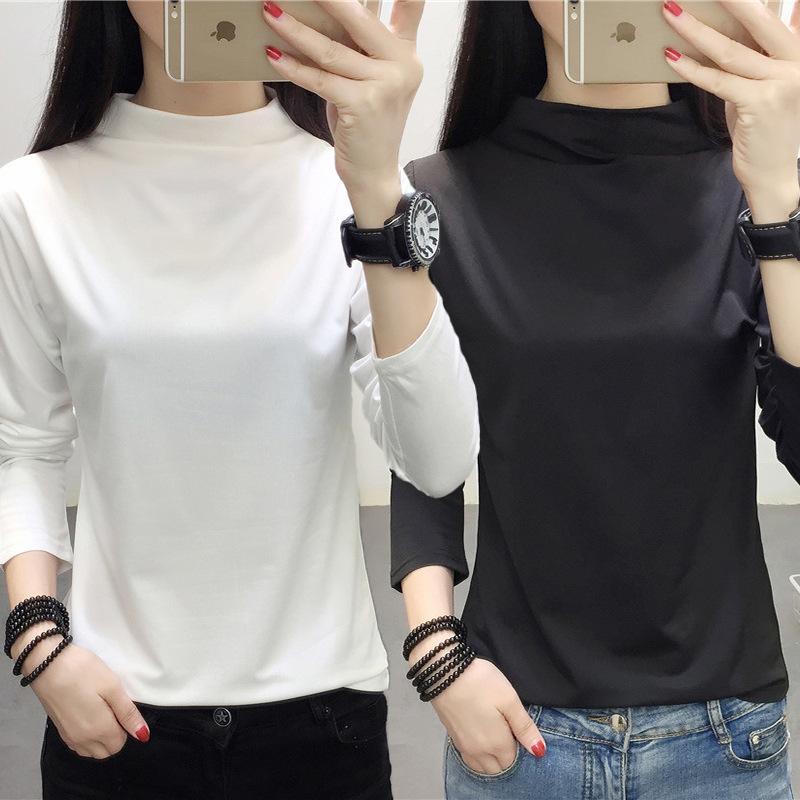 Women's Slim Fit Long-Sleeve Turtleneck In Solid Pink – Elegant Commuting Tee