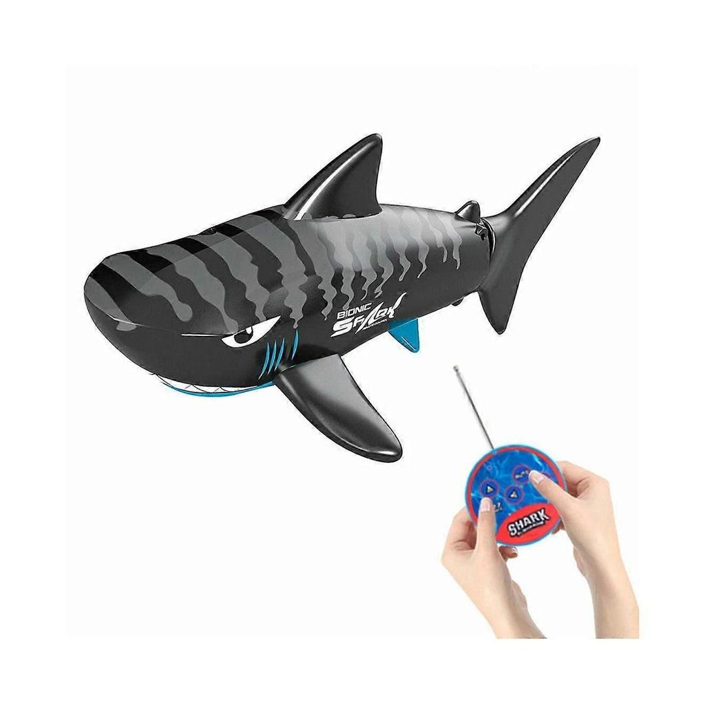 RC Shark Toy Simulation Shark Toys Kid Gift Toy-Black