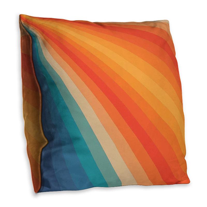 Geometric Creative Drawing Living Room Sofa Polyester Pillowcase Bedroom Bed Double-sided Cushion Cover Square Sofa Pillowcase