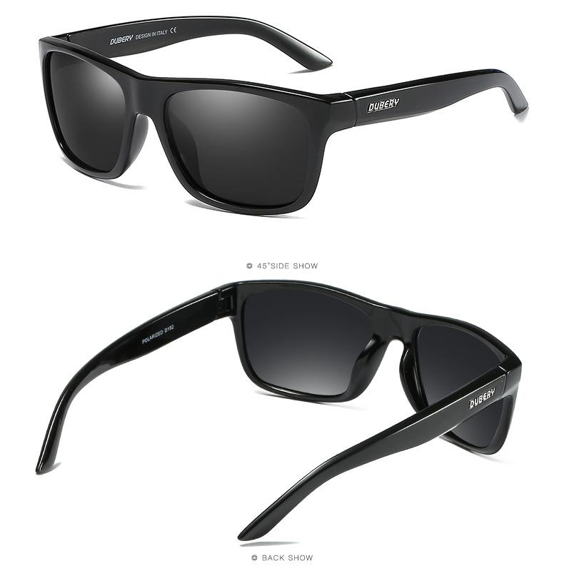 DUBERY  New Sports Polarized Sunglasses Fashion Mirror Lens for Driving Cycling UV400 Protection Men Women