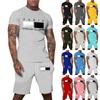 Herren bedrucktes Übergrößen lockeres Kurzarm- und Shorts-Set Lässiges Kurzarm- und Shorts-Set