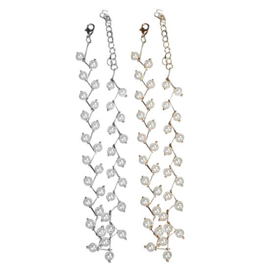 Fashion Women Faux Pearl Beaded Choker Short Chain Necklace Party Jewelry Gift