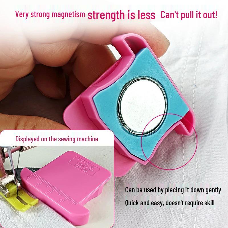 Newcomer Exclusive: Dual-Use Magnetic Fabric Edge Guide for Computerized Sewing Machines