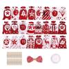 Empty Advent Calendar 24 Days Christmas Countdown Calendar Gift Drawstring Bag Christmas Pattern Design And Drawstring Design