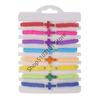8pcs Bohemian Colorful Polymer Cross Bracelet New Beach Style Stretch Bracelets Set for Women Girls