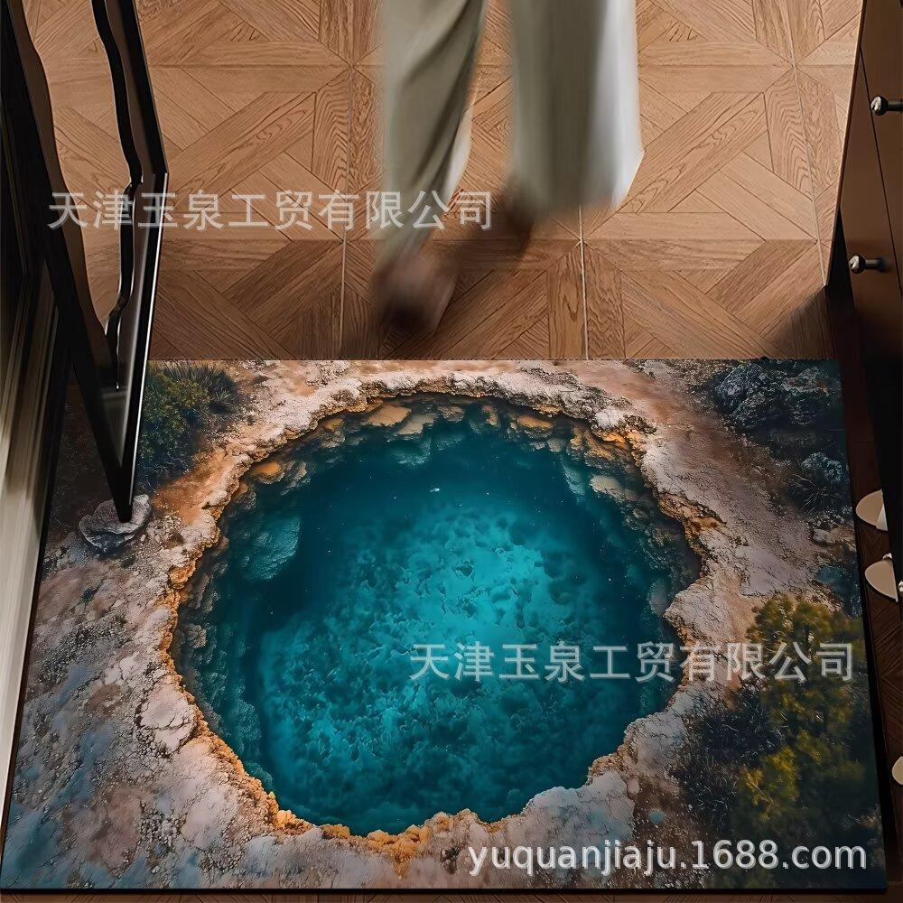 Home Floor Mat 3D Water Absorbing Quick Drying Floor Mat Dirt Resistant and Easy To Maintain Foot Mat