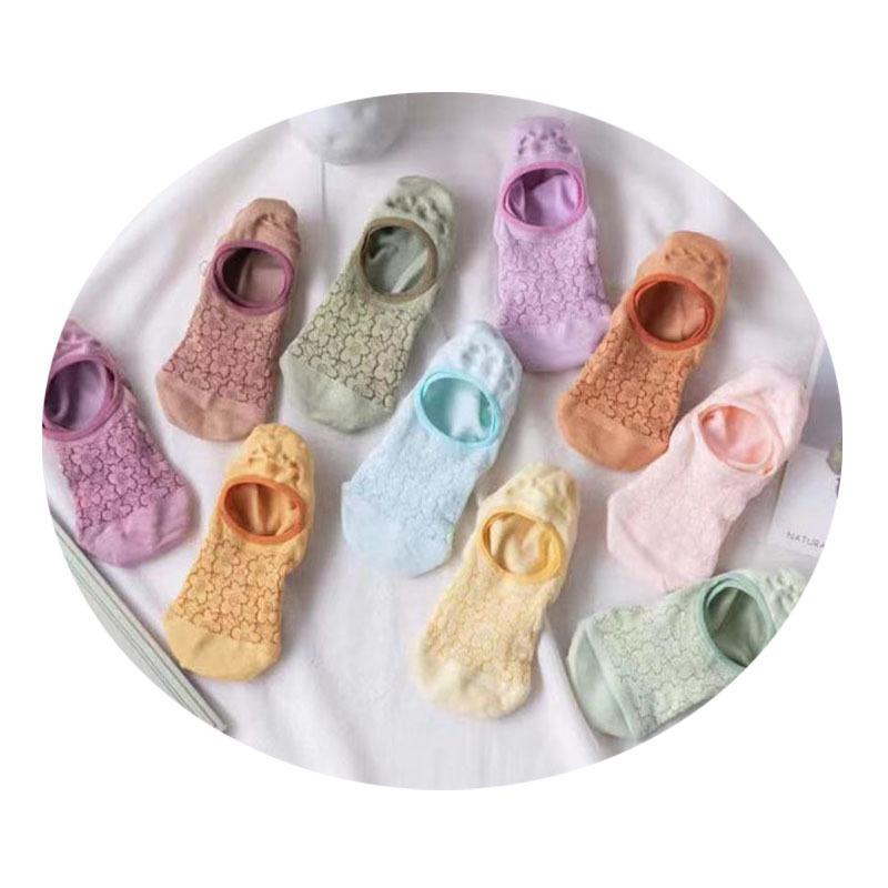 Women Spring and Summer New Simple Mesh Breathable Invisible Boat Socks