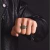 Men's Retro Sterling Silver Pixiu Middle Finger Ring - Perfect for Matching Outfits