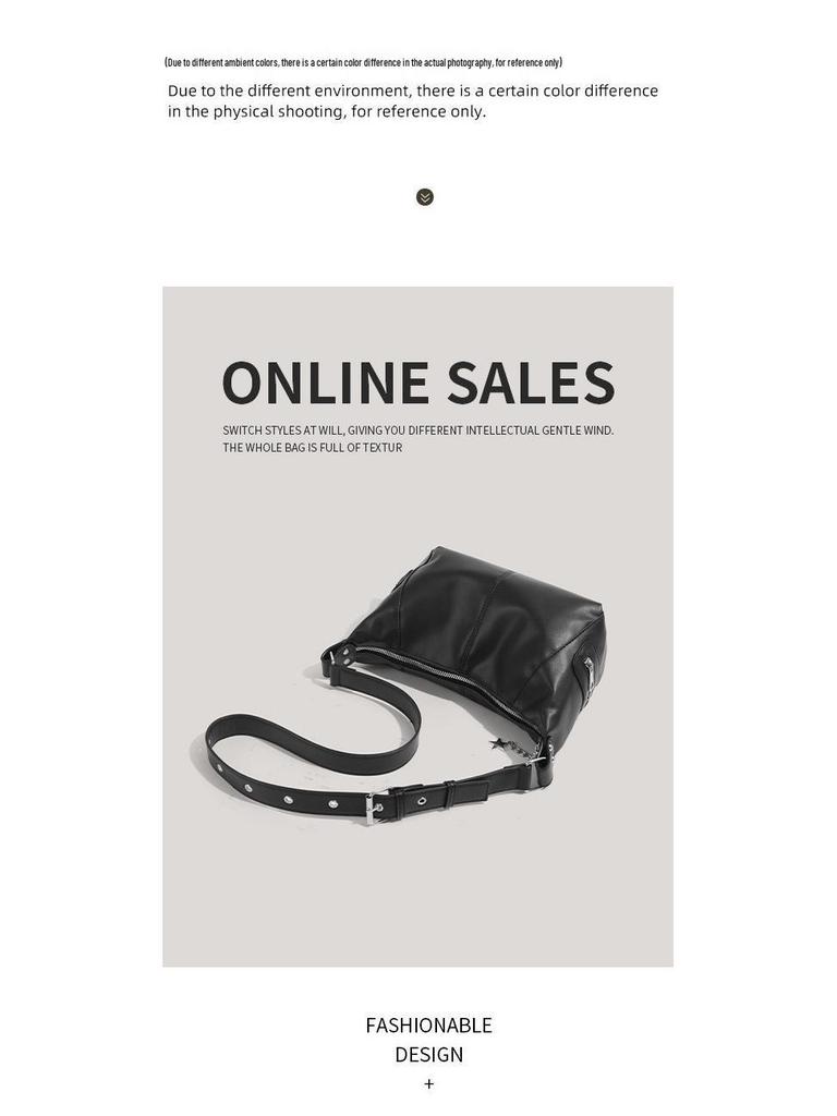 2025 Punk Style Underarm Motorcycle Crossbody Bag for Spicy Girls
