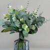 3/9/15Pcs Eucalyptus Artificial Plant Bouquet Fake Plant for Home Bedroom Decor Garden Wedding Decoration Outdoor Vase Ornament