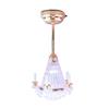 Sand Table Miniature Chandelier Model Ceiling Lamp with Light Up LED for Girls Pretend for Play Role-Play for Doll House