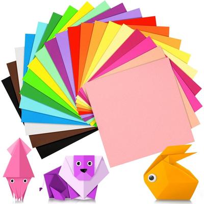 Vierkant Origami Papier, 100 Vel, 1/20 Kleuren, 6 Inch Vierkant, Dubbelzijdig Gekleurd papier Doe-het-zelf Knutselpapier voor Schoolkind