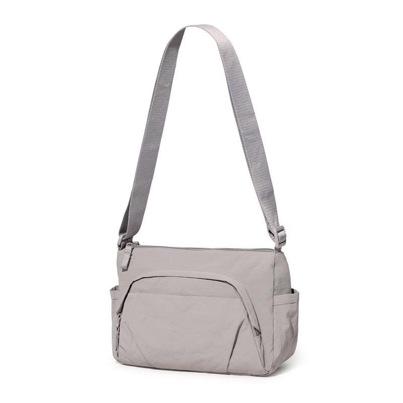 Solid Color Shoulder Bag Student Crossbody Bag Women's Large Capacity Lightweight Hobo Bag
