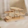 Space Save Wooden Storage Display Rack Detachable Cosmetic Storage Tray  Room