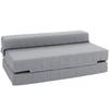 Folding Chair with Bed Function, Guest Bed, Foldable, Up To 250 Kg, 138x80x50 Cm, Grey
