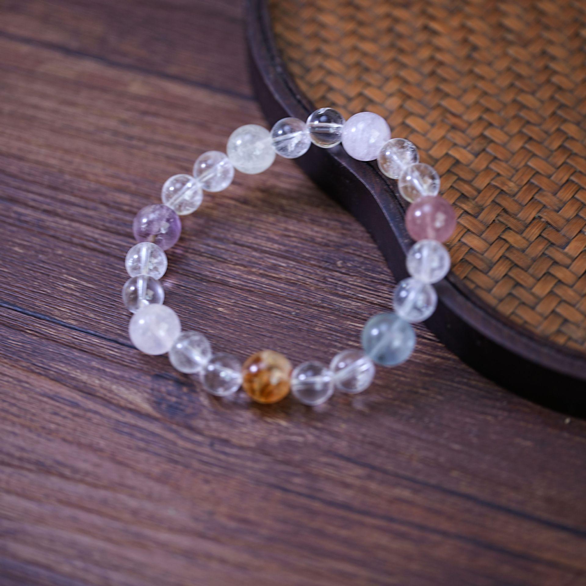 

White Crystal Multi-Treasure Light Luxury Women s Bracelet