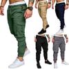 Urban Mens Fashion Slim Fit Zipper Shirring Twill Cargo Jogger Trousers Pants