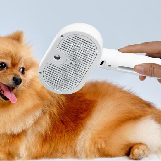 Cat Steam Brush for Shedding Rechargeable 3-in-1 Steamy Pet Brush Self Cleaning