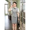 [billevan] Vest Ladies Single Item Office Clothes Office Interview Fashionable Dress Slimmer Woman Sleeveless Gilet Commute Recruitment (JP, Alphabet,