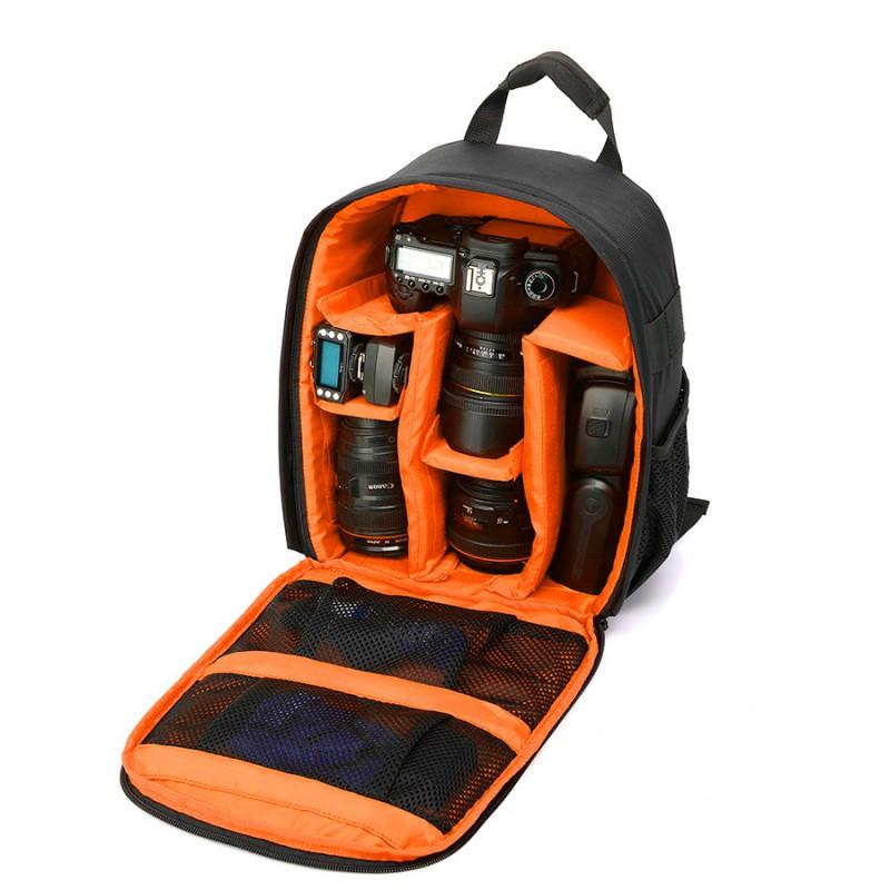 Compact Dual-Shoulder Camera Backpack DSLR Mirrorless Cameras - Waterproof Shockproof Lightweight Travel Bag
