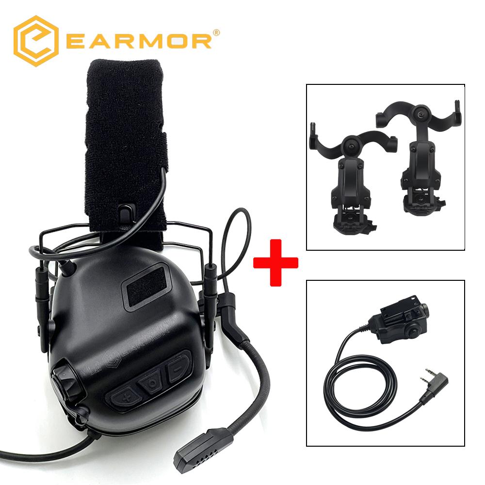 EARMOR Gun Range Shooting Anti-Noise Headset M32 SE Tactical Communication Hunting Electronic Hearing Protection Earmuff