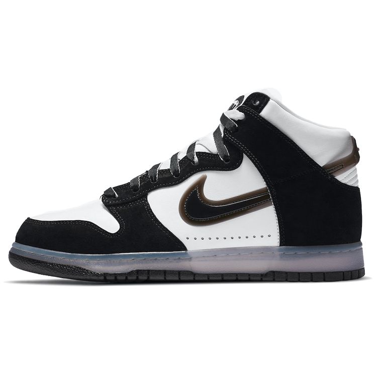 

Черные кроссовки унисекс Nike Slam Jam x Dunk High White Clear DA1639-101