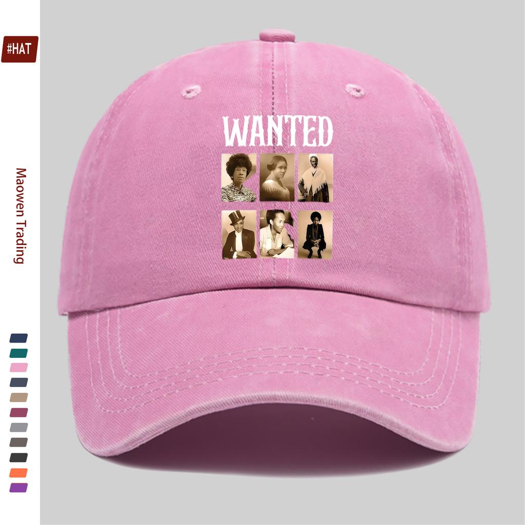 pc Empowering Women Historical Portrait And Letter Print Baseball Cap Suitable Spring And Summer Sun Hat Conveying Inspiring Hi