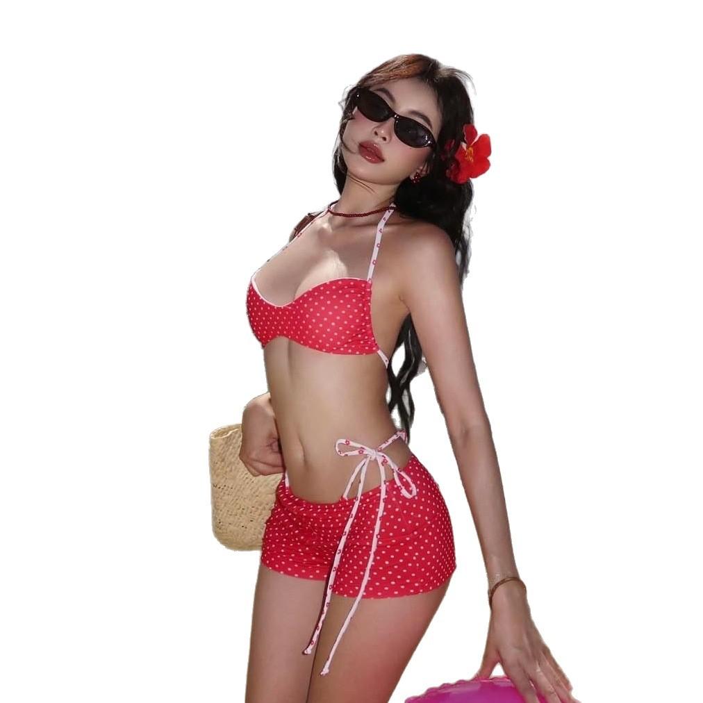 Thailand Sexy Pure Desire Storm Point Split Swimsuit Women's Bikini 1011 Summer New Strap Neck Swimsuit