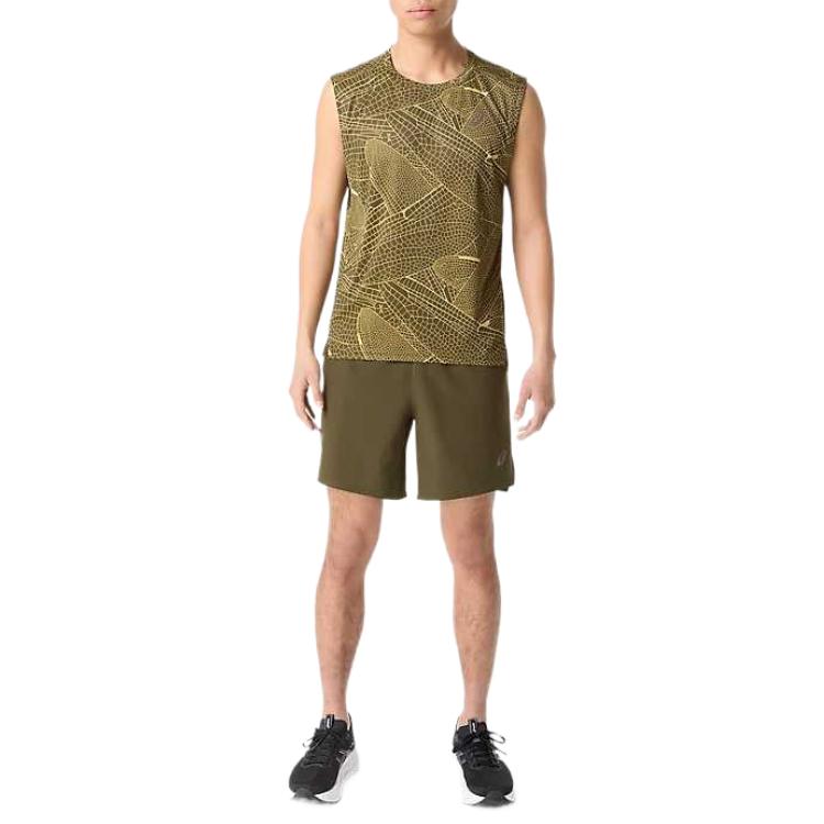 ASICS Skin-Friendly Versatile Comfortable Solid Color Sports Shorts Men shorts 2011D101-200