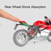1:12 Scale 1199 HP4 Motorcycle Model Toy Car Metal Diecast Wheel Steering Shock Absorption Motorbike Models for Kids Gifts