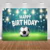 Jungen Fußballfeld-Thema Geburtstagsparty Banner Hintergrund, Erwachsenen- und Kindergeburtstagsparty Dekoration Fotografie Hintergrund