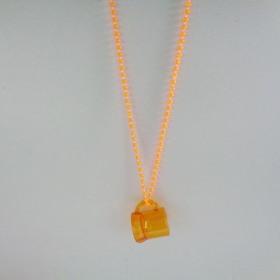 Kieliszki do shotów imprezowe z kolorowymi naszyjnikami z koralików Wygodny design do noszenia bez użycia rąk Plastikowe kubki Wielokrotnego użytku Festiwale Imprezy przy basenie Akcesoria ślubne