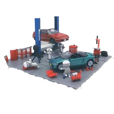 Toys Cabin TC Town Garage Tool 1 Work Cat X 4 Sets Gacha Capsule Toy 1/64 +