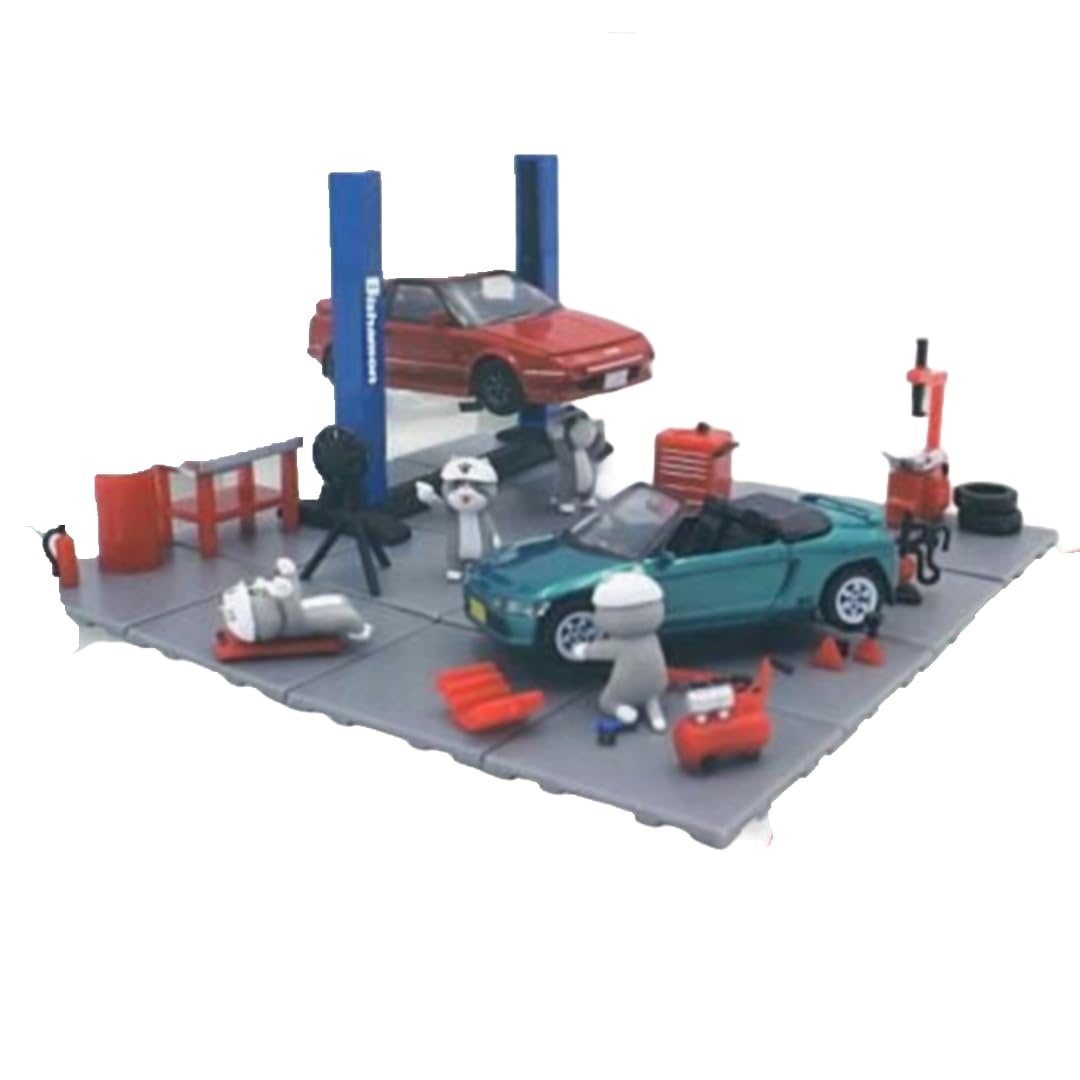 

Toys Cabin TC Town Гаражный инструмент 1 Рабочий кот x 4 набора Гача Капсульная игрушка 1/64 +